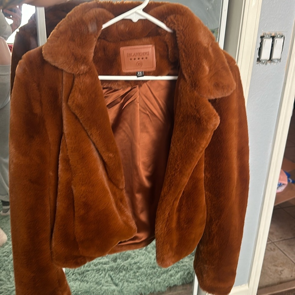 Faux fur coat